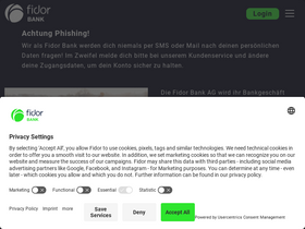 'fidor.de' screenshot