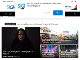 'sigijateng.id' screenshot