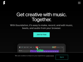 'soundation.com' screenshot