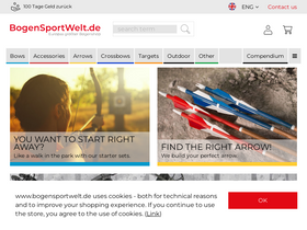 'bogensportwelt.de' screenshot