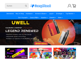 'dampfplanet.de' screenshot