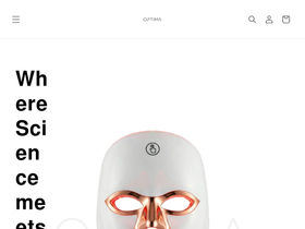 Optima homepage screenshot