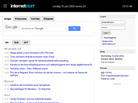'internetstart.se' screenshot