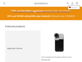 dermaditum.de homepage screenshot
