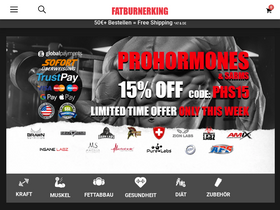 'fatburnerking.at' screenshot