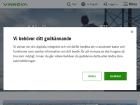 'vinnova.se' screenshot