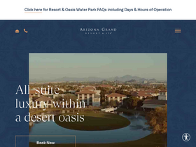 'arizonagrandresort.com' screenshot