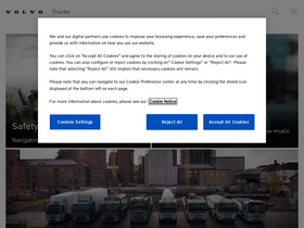 'volvotrucks.com' screenshot