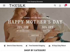 'thxsilk.com' screenshot