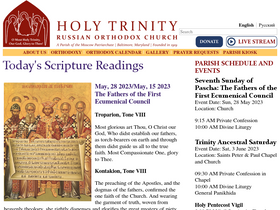'holytrinityorthodox.com' screenshot