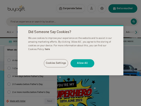 'buyagift.co.uk' screenshot