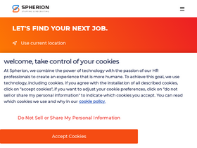 'spherion.com' screenshot