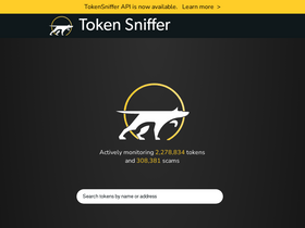 'tokensniffer.com' screenshot