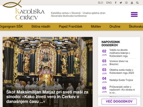 'katoliska-cerkev.si' screenshot