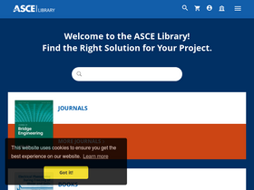 'ascelibrary.org' screenshot