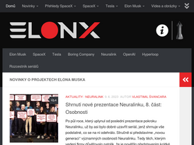 'elonx.cz' screenshot