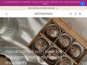 artisianna.com homepage screenshot