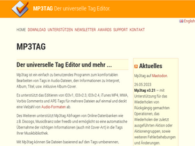 'mp3tag.de' screenshot