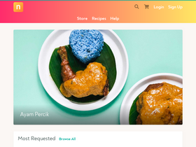 'nyonyacooking.com' screenshot