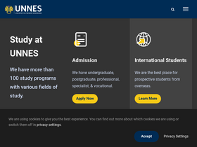 'unnes.ac.id' screenshot