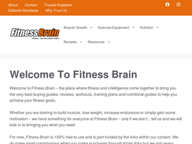 'fitnessbrain.co.uk' screenshot