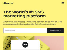 'attentive.com' screenshot