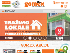 'gomex.rs' screenshot