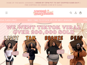 Sweet Mayhem website screenshot