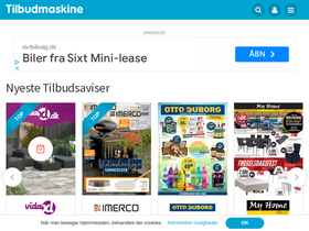 'tilbudmaskine.dk' screenshot