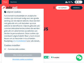 'edpnet.be' screenshot