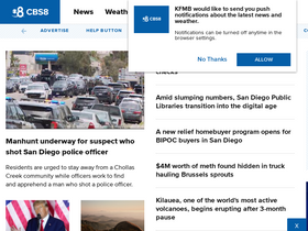 'cbs8.com' screenshot