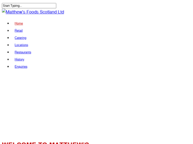 matthewsfoods.co.uk