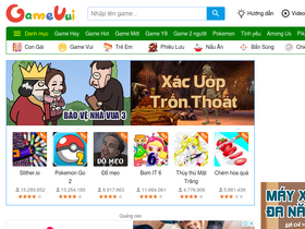 'gamevui.com' screenshot