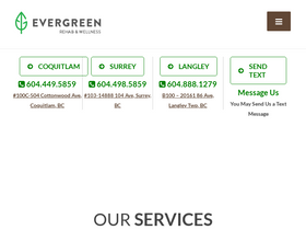 'evergreenclinic.ca' screenshot