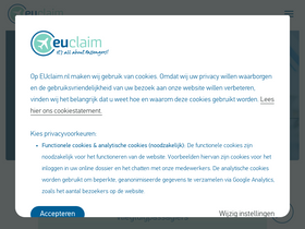 'euclaim.nl' screenshot