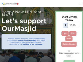 'ourmasjid.sg' screenshot