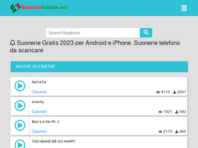 'suonerieitaliane.net' screenshot