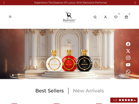 Ramsons Perfumes website screenshot