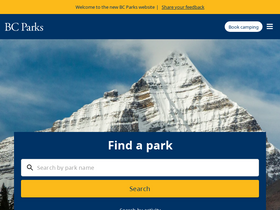 'bcparks.ca' screenshot