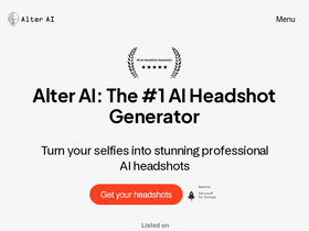 Alter AI - Generate professional headshots from selfies