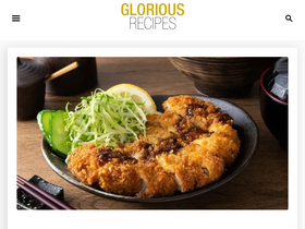 'gloriousrecipes.com' screenshot