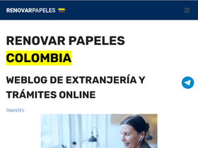 'renovarpapeles.co' screenshot