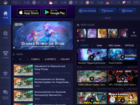 'mobilelegends.com' screenshot