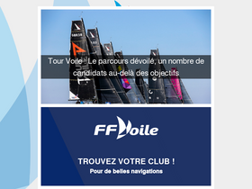 'ffvoile.fr' screenshot