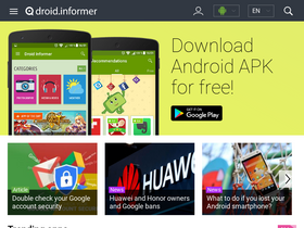 'droidinformer.org' screenshot