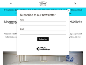 maggy55patterns.com homepage screenshot