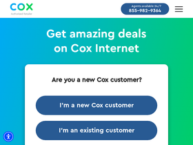 'coxcable-online.com' screenshot