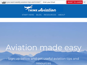 'thinkaviation.net' screenshot
