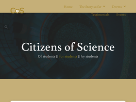 'citizensofscience.com' screenshot