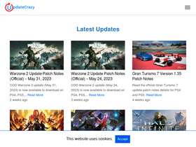 'updatecrazy.com' screenshot
